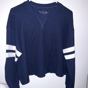 Hollister waffle crop long sleeve